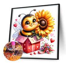 Load image into Gallery viewer, Cute Bee 30*30CM(Canvas) Full Round Drill Diamond Painting
