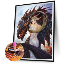 Load image into Gallery viewer, Dragon And Woman 40*55CM(Picture) Full AB Round Drill Diamond Painting
