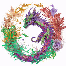 Load image into Gallery viewer, Circling Dragon 30*30CM(Canvas) Partial Special Shaped Drill Diamond Painting
