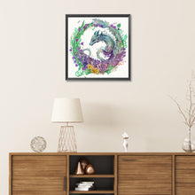 Load image into Gallery viewer, Circling Dragon 30*30CM(Canvas) Partial Special Shaped Drill Diamond Painting
