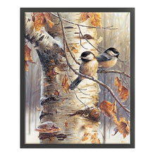 Load image into Gallery viewer, Bird On Branch - 40*50CM 18CT Stamped Cross Stitch
