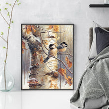 Load image into Gallery viewer, Bird On Branch - 40*50CM 18CT Stamped Cross Stitch
