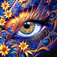 Load image into Gallery viewer, Flower And Dragon&#39;S Eye 30*30CM(Canvas) Full Round Drill Diamond Painting
