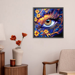 Flower And Dragon'S Eye 30*30CM(Canvas) Full Round Drill Diamond Painting
