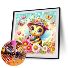 Load image into Gallery viewer, Flower Bee 30*30CM(Canvas) Full Round Drill Diamond Painting
