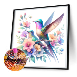 Hummingbird 30*30CM(Canvas) Full Round Drill Diamond Painting