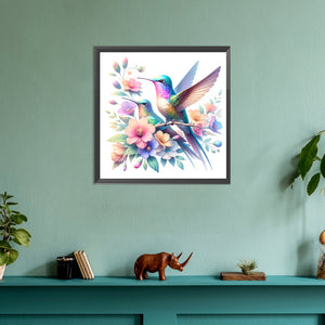 Hummingbird 30*30CM(Canvas) Full Round Drill Diamond Painting