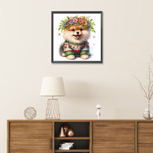 Load image into Gallery viewer, Garland Pomeranian 30*30CM(Canvas) Partial Special Shaped Drill Diamond Painting
