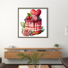 Load image into Gallery viewer, Strawberry Cake - 40*40CM 9CT Stamped Cross Stitch
