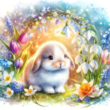 Load image into Gallery viewer, Lop-Eared Rabbit 30*30CM(Canvas) Full Round Drill Diamond Painting
