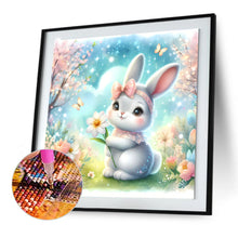 Load image into Gallery viewer, Flower And Rabbit 30*30CM(Canvas) Full Round Drill Diamond Painting
