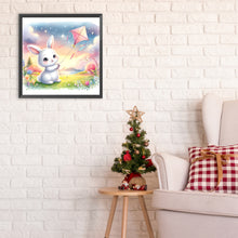 Load image into Gallery viewer, Rabbit Flying A Kite 30*30CM(Canvas) Full Round Drill Diamond Painting
