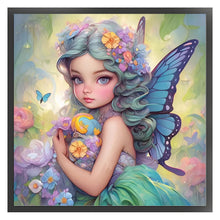 Load image into Gallery viewer, Butterfly Girl - 50*50CM 14CT Stamped Cross Stitch
