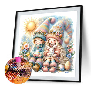 Goblin Basking In The Sun 30*30CM(Picture) Full AB Round Drill Diamond Painting