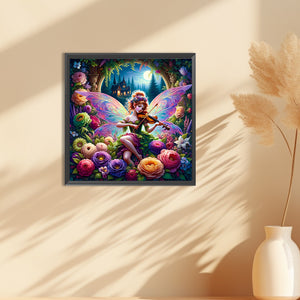 Garden Butterfly Fairy 30*30CM(Canvas) Full Round Drill Diamond Painting