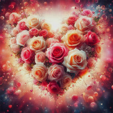 Load image into Gallery viewer, Love Rose - 40*40CM 18CT Stamped Cross Stitch
