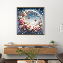 Load image into Gallery viewer, Rose Butterfly - 40*40CM 18CT Stamped Cross Stitch
