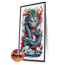 Load image into Gallery viewer, Hovering Dragon 40X75CM(Canvas) Full Round Drill Diamond Painting
