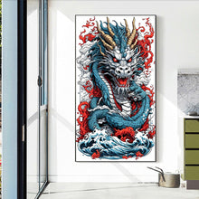 Load image into Gallery viewer, Hovering Dragon 40X75CM(Canvas) Full Round Drill Diamond Painting
