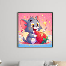 Load image into Gallery viewer, Strawberry Tom Cat 30*30CM(Canvas) Full Round Drill Diamond Painting
