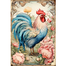 Load image into Gallery viewer, Retro Poster - Rooster - 40*60CM 11CT Stamped Cross Stitch
