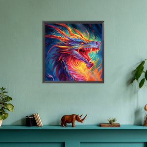 Colorful Dragon 30*30CM(Canvas) Full Round Drill Diamond Painting