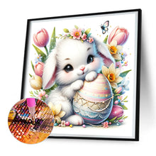 Load image into Gallery viewer, Lop-Eared Rabbit And Easter Eggs 30*30CM(Canvas) Full Round Drill Diamond Painting
