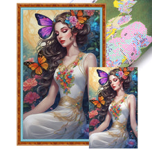 Load image into Gallery viewer, Butterfly Beauty - 40*65CM 11CT Stamped Cross Stitch
