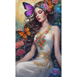 Butterfly Beauty - 40*65CM 11CT Stamped Cross Stitch