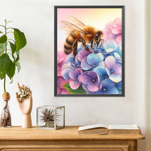 Flower Bee 30*40CM(Canvas) Full Round Drill Diamond Painting