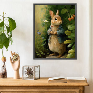 Easter Bunny 30*40CM(Canvas) Full Round Drill Diamond Painting
