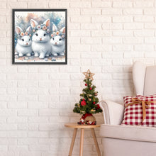 Load image into Gallery viewer, Three Rabbits 30*30CM(Canvas) Full Round Drill Diamond Painting
