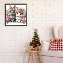Load image into Gallery viewer, Two Rabbits 30*30CM(Canvas) Full Round Drill Diamond Painting
