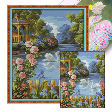 Load image into Gallery viewer, Swan Lake(3) - 48*60CM 14CT Stamped Cross Stitch (Joy Sunday)
