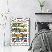 Load image into Gallery viewer, Rich Pastoral Seasons - 38*58CM 14CT Stamped Cross Stitch (Joy Sunday)
