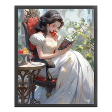 Load image into Gallery viewer, Girl Reading Book - 40*50CM 11CT Stamped Cross Stitch

