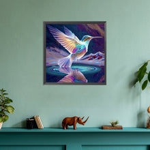 Load image into Gallery viewer, Glowing Hummingbird 30*30CM(Canvas) Full Round Drill Diamond Painting
