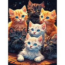 Load image into Gallery viewer, Cute Cat 30*40CM(Canvas) Full Round Drill Diamond Painting
