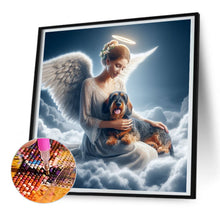 Load image into Gallery viewer, Angel And Dog 30*30CM(Canvas) Full Round Drill Diamond Painting
