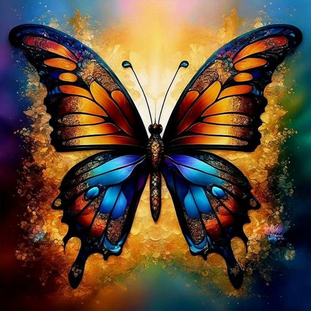 Butterfly 30*30CM(Canvas) Full Round Drill Diamond Painting