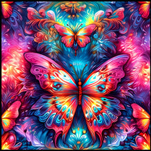 Load image into Gallery viewer, Butterfly 35*35CM(Canvas) Full Round Drill Diamond Painting
