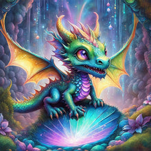 Load image into Gallery viewer, Multi-Colored Dragon 30*30CM(Canvas) Full Round Drill Diamond Painting
