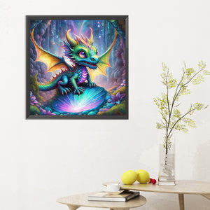Multi-Colored Dragon 30*30CM(Canvas) Full Round Drill Diamond Painting