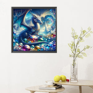 Dragons And Dragon'S Treasures 30*30CM(Canvas) Full Round Drill Diamond Painting