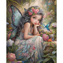 Load image into Gallery viewer, Butterfly Elf Girl 40*50CM(Picture) Full AB Round Drill Diamond Painting
