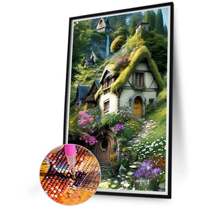 Forest House 40*60CM(Canvas) Full Round Drill Diamond Painting