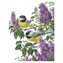 Load image into Gallery viewer, Joy Sunday Two Birds(46*37CM) 14CT stamped cross stitch
