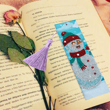 Load image into Gallery viewer, Tassel DIY Special Shaped Diamond Painting Bookmark Kit (AA278 Snowman)
