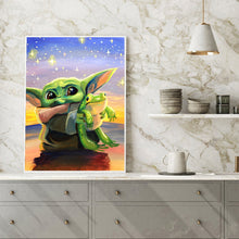 Load image into Gallery viewer, Yoda 30*40cm(Canvas) Full Round Drill Diamond Painting
