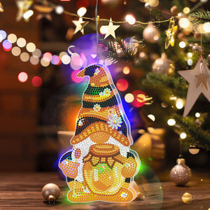 LED Night Hanging Light Goblin Diamond Painting Christmas Ornament (ZXD319)
